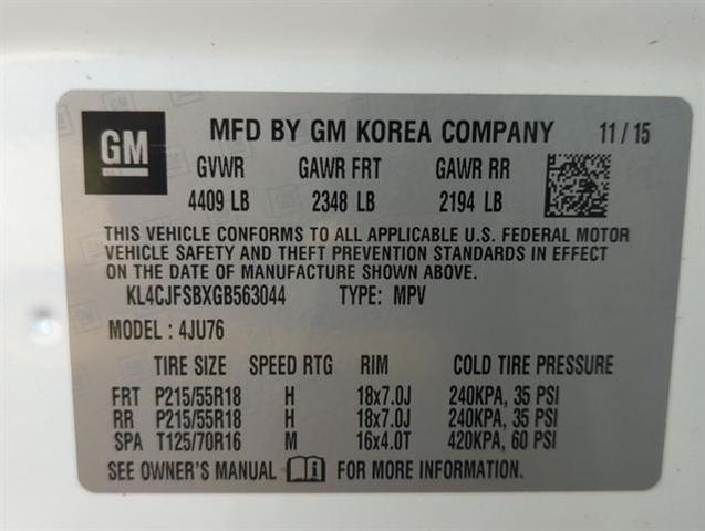 2016 buick encore convenience
