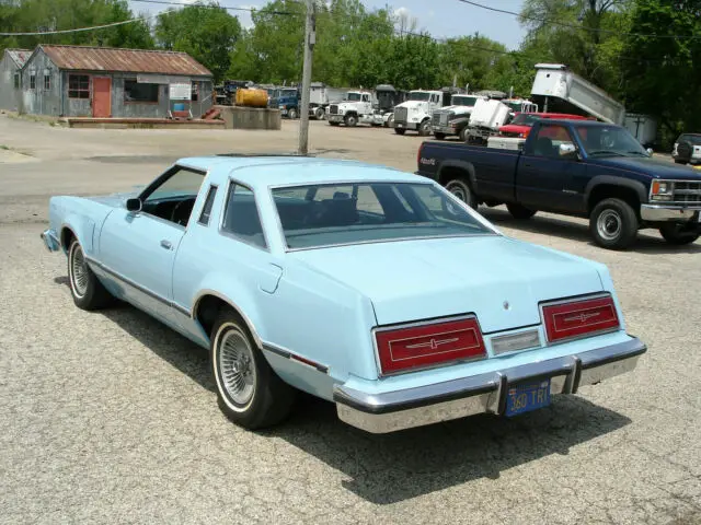 1979 ford thunderbird ice blue rust free roller. flip up headlights. loaded