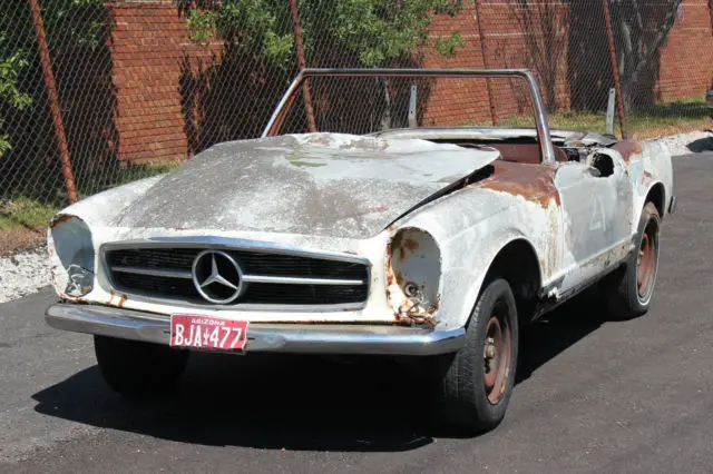 1965 mercedes 230sl rolling body