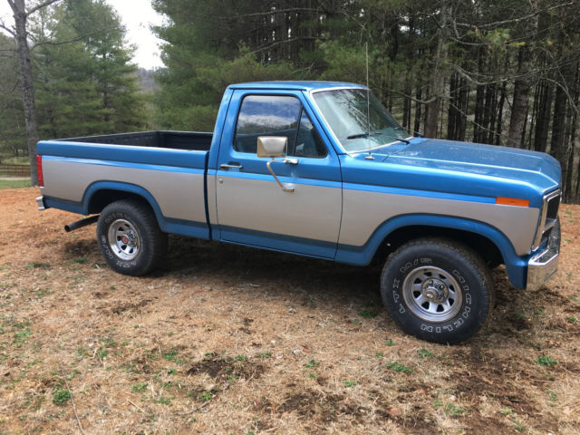 1982 ford f-150 custom 4x4 regular cab pickup 300ci 4.9l