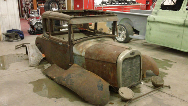 1929 ford model a coupe project car very buildable complete body