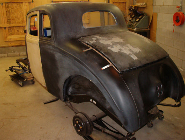(#1839) willys fiberglass body and nos frame excellent condition