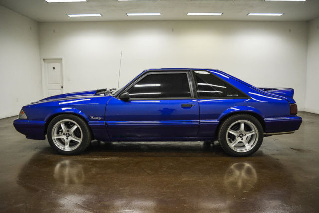 1991 ford mustang lx 23277 miles blue 5.0l aod automatic