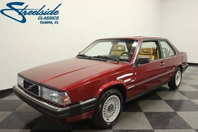 1991 volvo bertone 780 turbo coupe 162363 miles red pearl metallic coupe 2.3l t