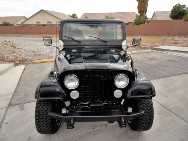jeep cj7 factory a/c - hard top & door's - 4 speed - watch the video