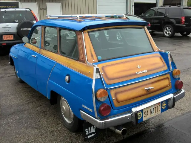 1970 saab 95 v4 wagon (woody)