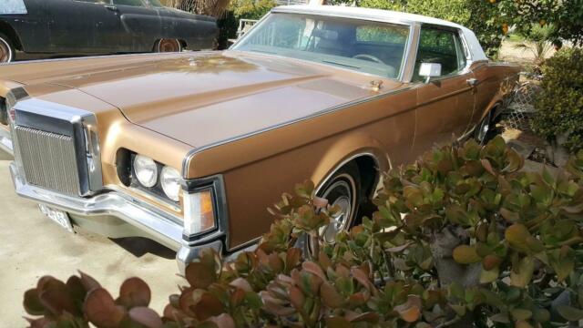 1970 lincoln continental mark iii 2 door coupe golden copper