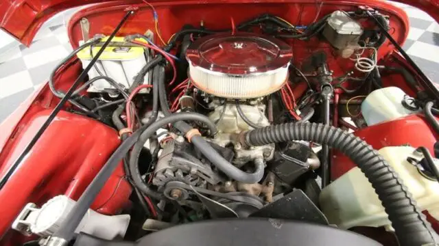 classic vintage chrome 4x4 renegade 350 v8 manual transmission red