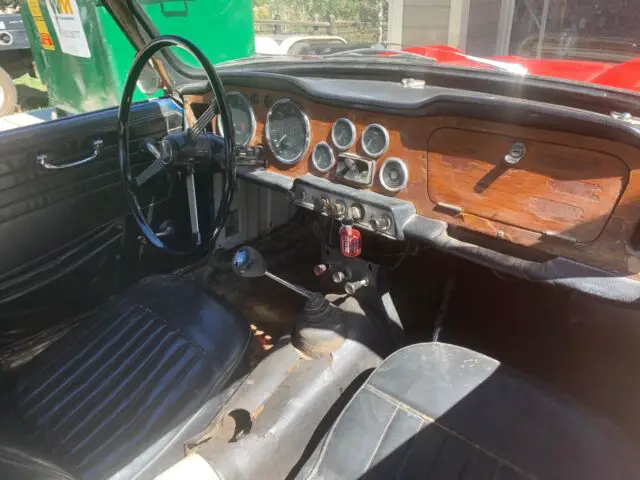 1965 triumph tr 4 convertible red rwd manual