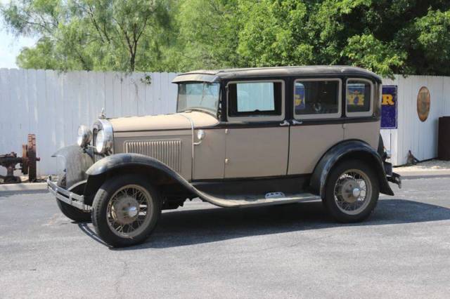 1930 ford model a 4 door touring sedan barnfind running i4 1.1l manual