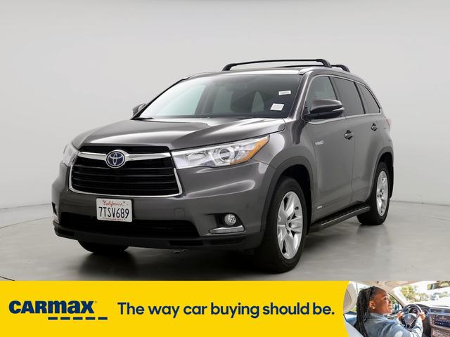 2016 toyota highlander hybrid limited platinum