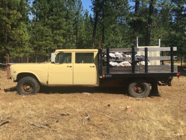 1972 propane international 4 door flat bed truck