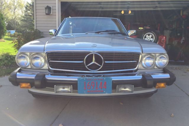 mercedes silver / blue, adult driven, always stored, 105k miles, no accidents