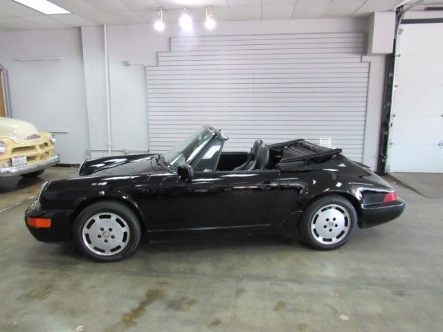 1990 porsche 911 carrera 4 cabriolet 71,893 miles black 3.6l l6 sohc 12v manual