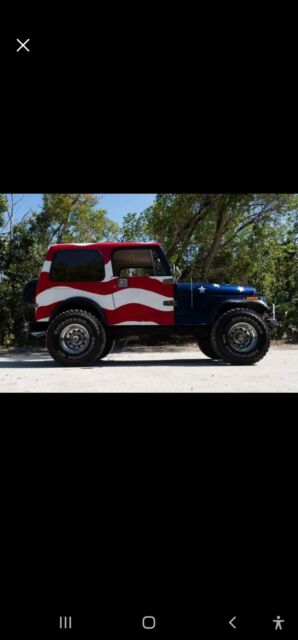 1983 jeep jeep suv red 4wd automatic cj7