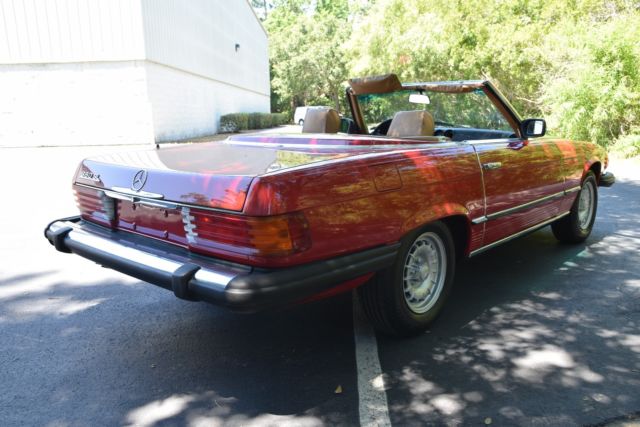 1984 mercedes benz 380sl only 38k miles! fully serviced & summer ready 568h red