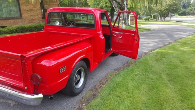 chevy c10 shortbox red 1969 stepside 2wd chevrolet