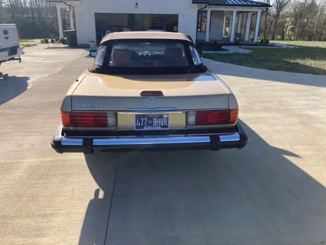 1984 mercedes-benz sl-class convertible brown rwd automatic sl