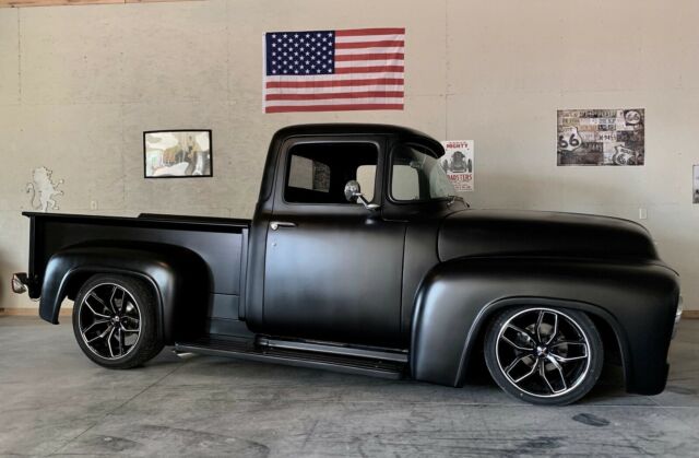1956 ford f100, 5.0l coyote, 6r80, automatic, restomod, hot rod, rat rod