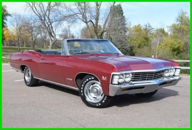 1967 impala ss real 396 big block ac convertible high quality driver #'s match