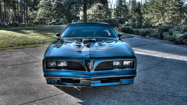 77 pontiac firebird trans am coupe 6.6l movie used amazing car - one of a kind!