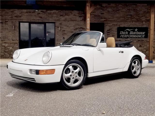 1991 porsche 911 carrera 2 63,362 miles white cabriolet 3.6l manual