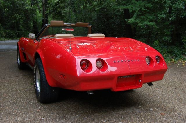 real deal red big block 1974 corvette convertible 454 502 very fast ultra nice