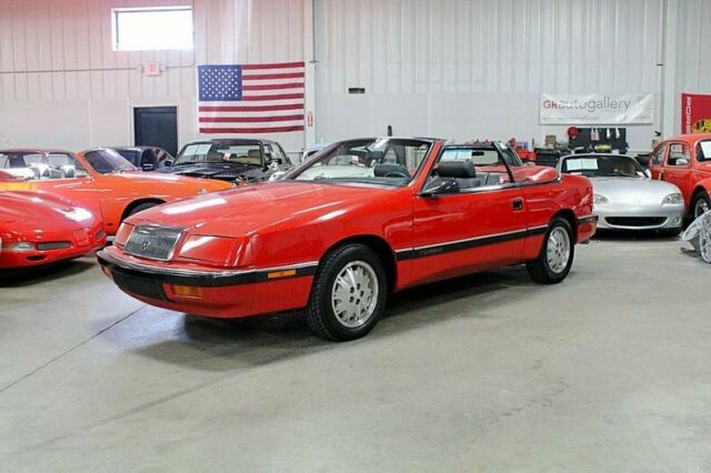 1988 chrysler lebaron 110040 miles red convertible 2.2l turbocharged i4 automat