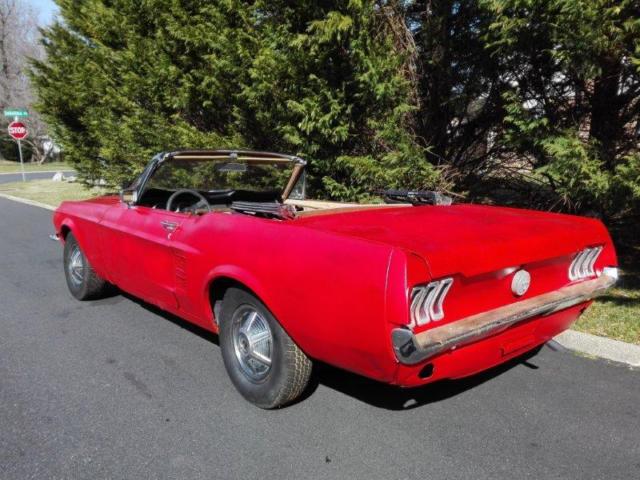 1967 mustang convertible project car. worldwide shipping available