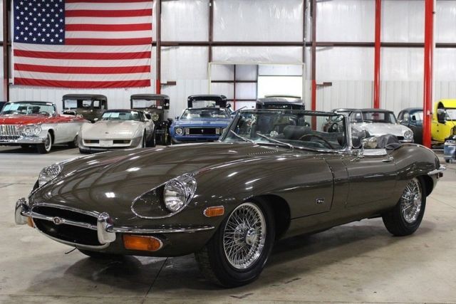 1971 jaguar xke 49433 miles sable brown roadster 4.2 liter dohc inline 6 4 spee