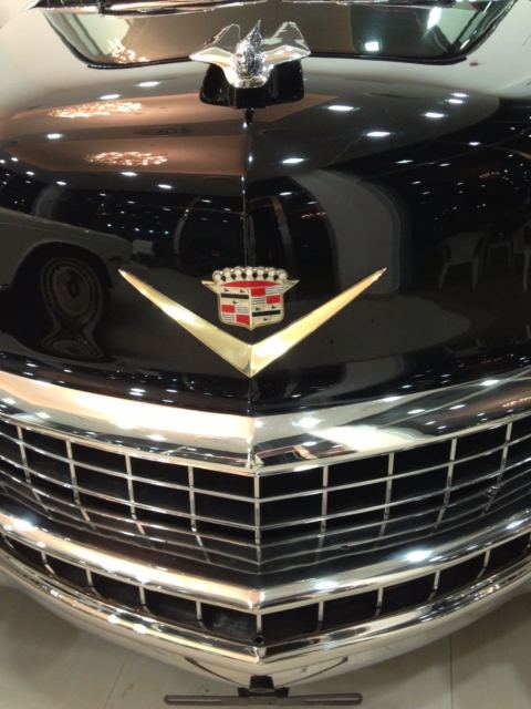 1955 cadillac convertible, black, 2 door, leather , immaculate, 670 miles!