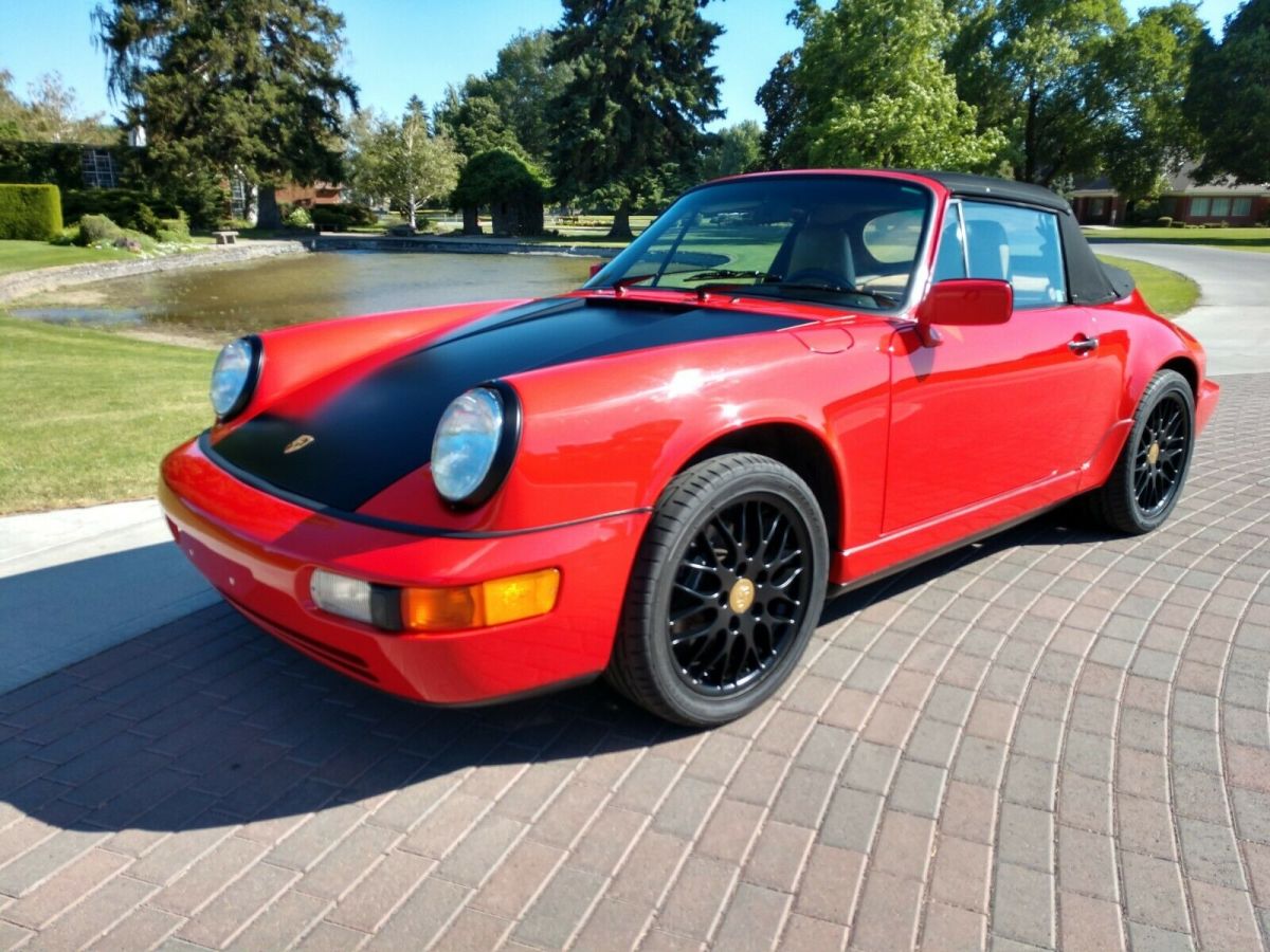 porsche, 964, 911, cabriolet, c4