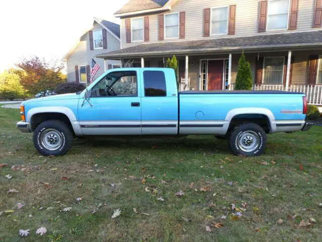 1994 chevrolet silverado 2500 4x4 ext cab 45,000 orig mi western solid truck