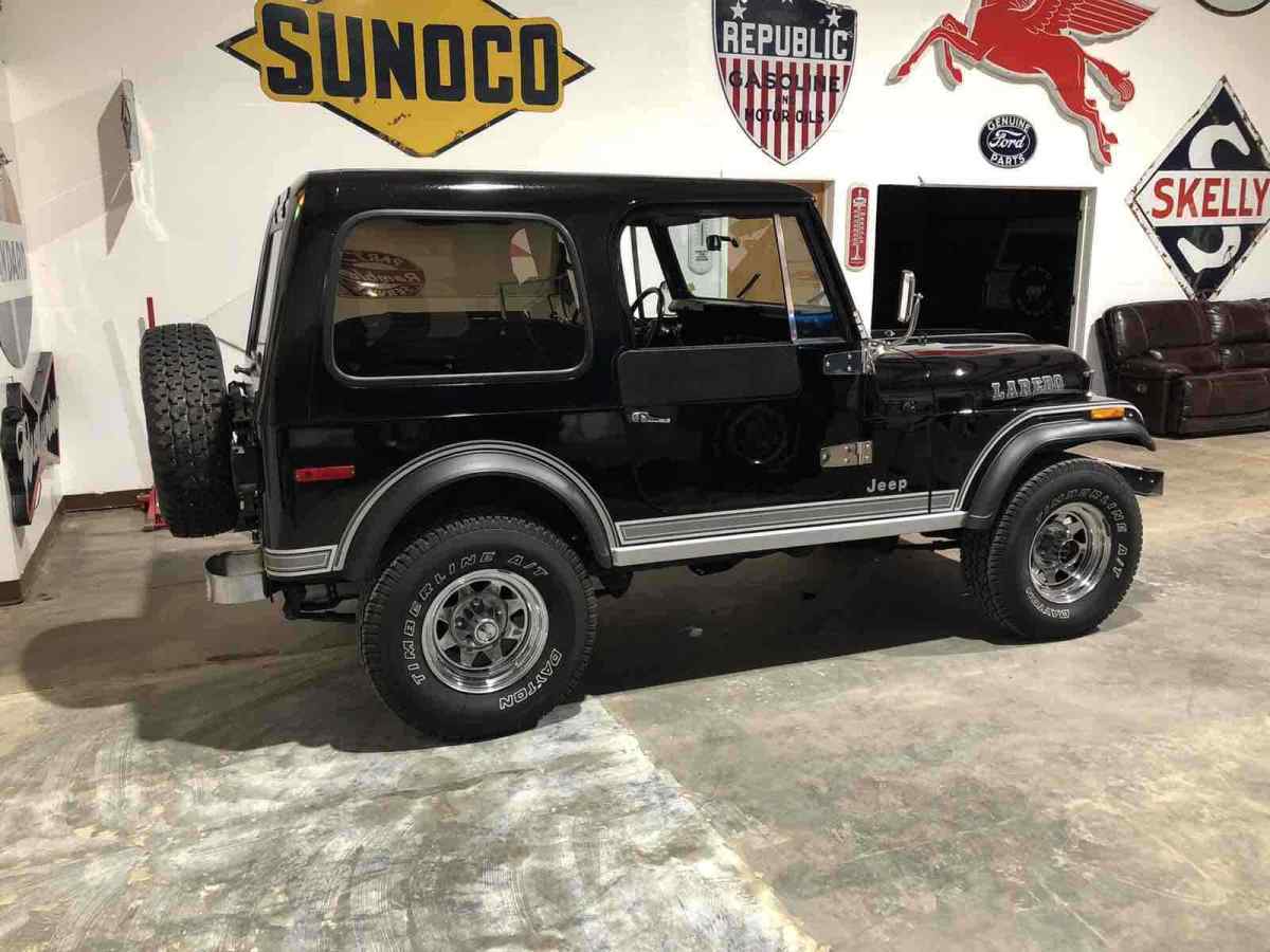 1980 jeep cj-7 convertible black 4wd automatic laredo