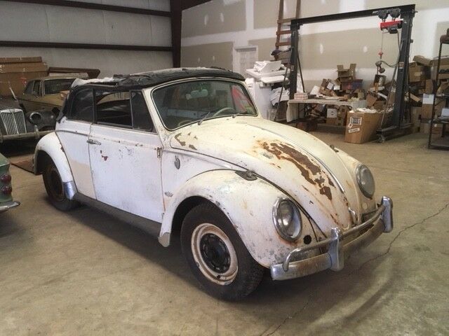 1965 volkswagen beetle convertible - very original barn find