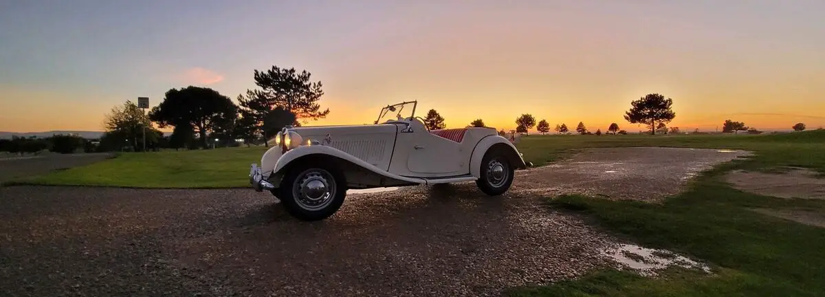 1953 mg td convertible white rwd manual
