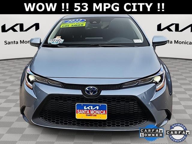 2022 toyota corolla hybrid le