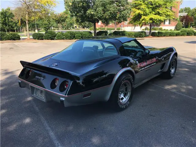 1978 chevrolet corvette pace car edition 2692 miles black/silver automatic