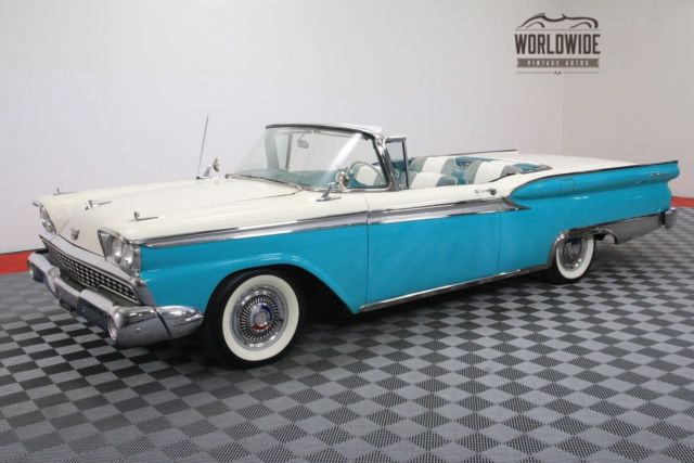 1959 teal hard top convertible automatic v8!