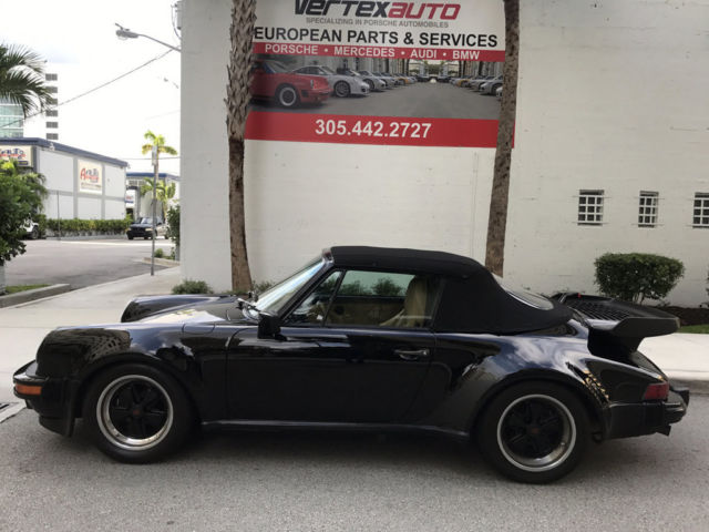 absolutely stunning 1987 porsche 911 cabriolet - factory m491 turbo look - nice!