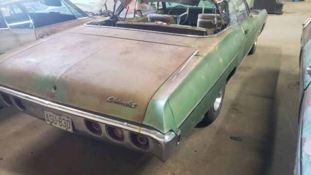 1968 chevrolet impala convertible green rwd automatic super sport