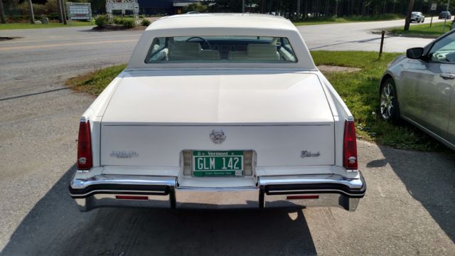 1983 cadillac eldorado 4.1l v8 ht-4100 2d coupe fwd auto white leather only 30k!