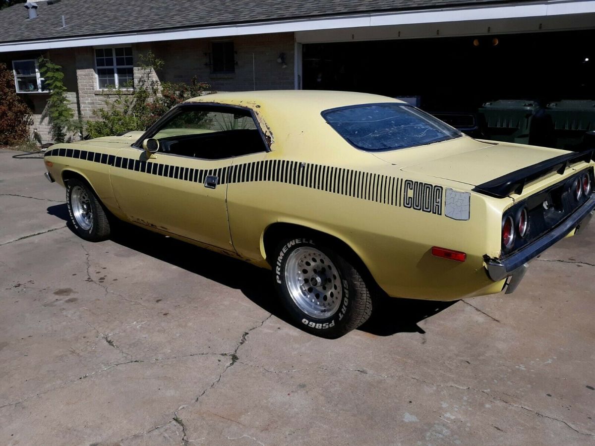 1972 plymouth 340 cuda project car , pro touring 4 wheel disk brakes no reserve