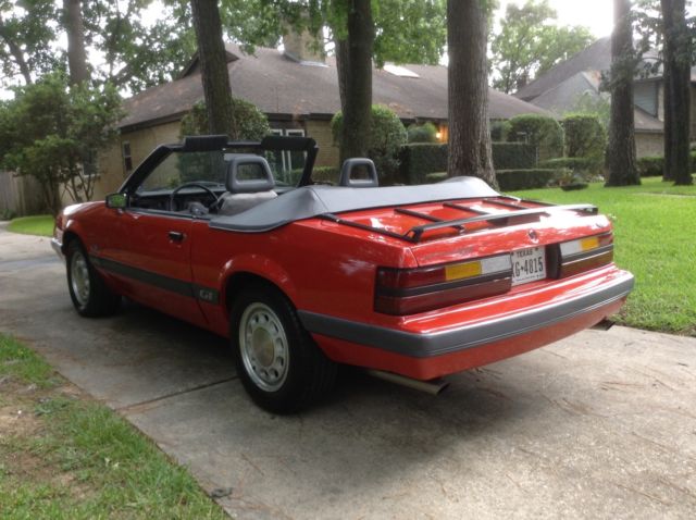 1986 ford mustang gt convertible original 2 owner