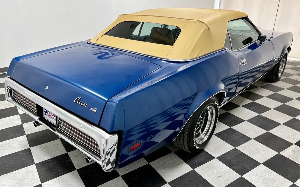1972 mercury cougar xr7 convertible blue rwd automatic xr7