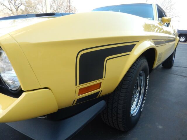 1972 ford mustang mach 1 match#s 351 factory a/c grabber yellow