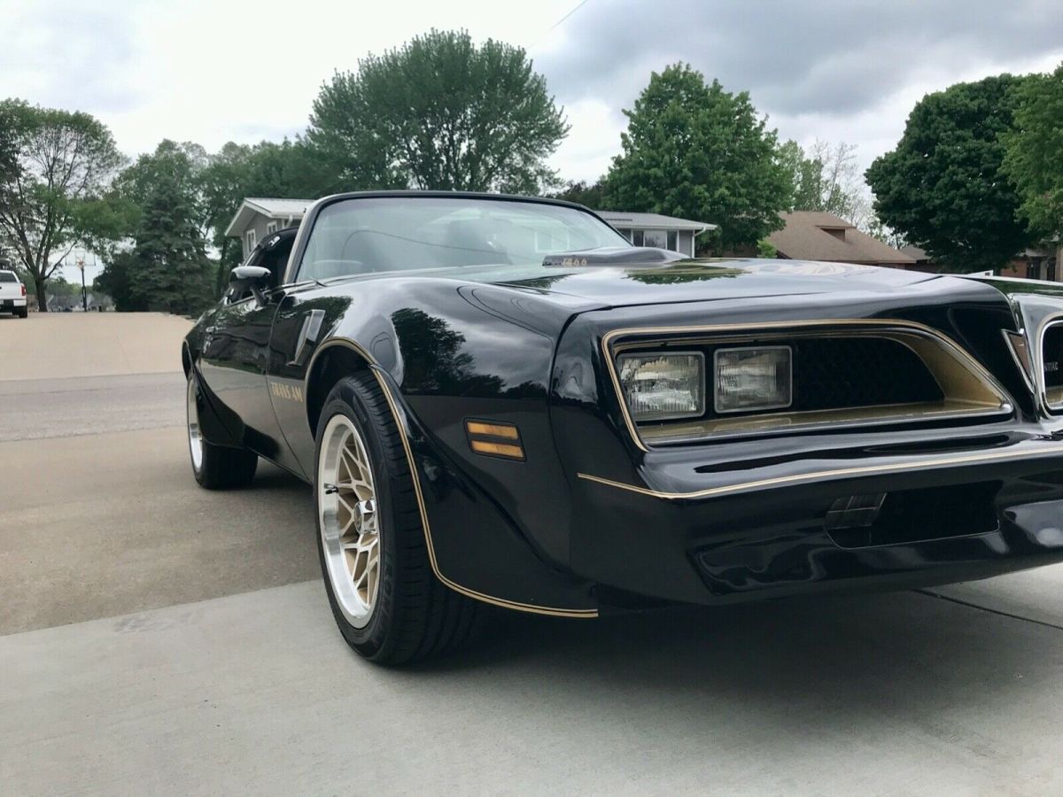 1978 pontiac trans am t-tops 4-speed a/c black on black ws6 w72 #'s matching