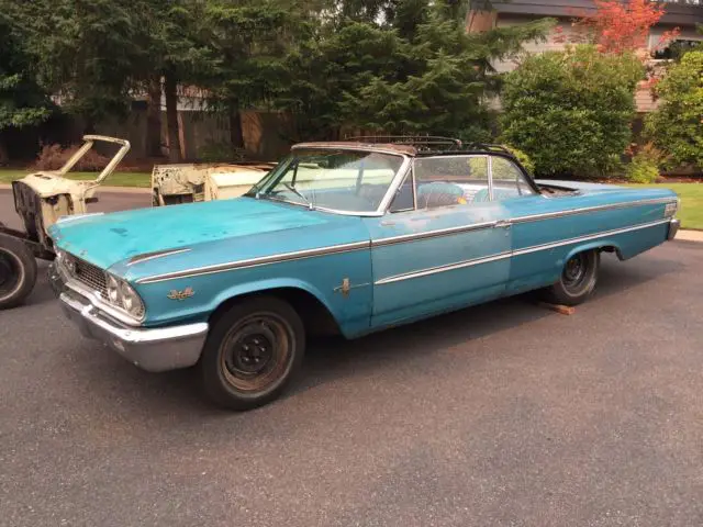 1963 r-code convertible ford galaxie 500xl factory hi-po 427 dual quad 4-speed