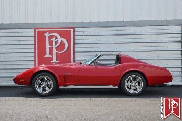 1976 chevrolet corvette t-top coupe, red on grey, restored