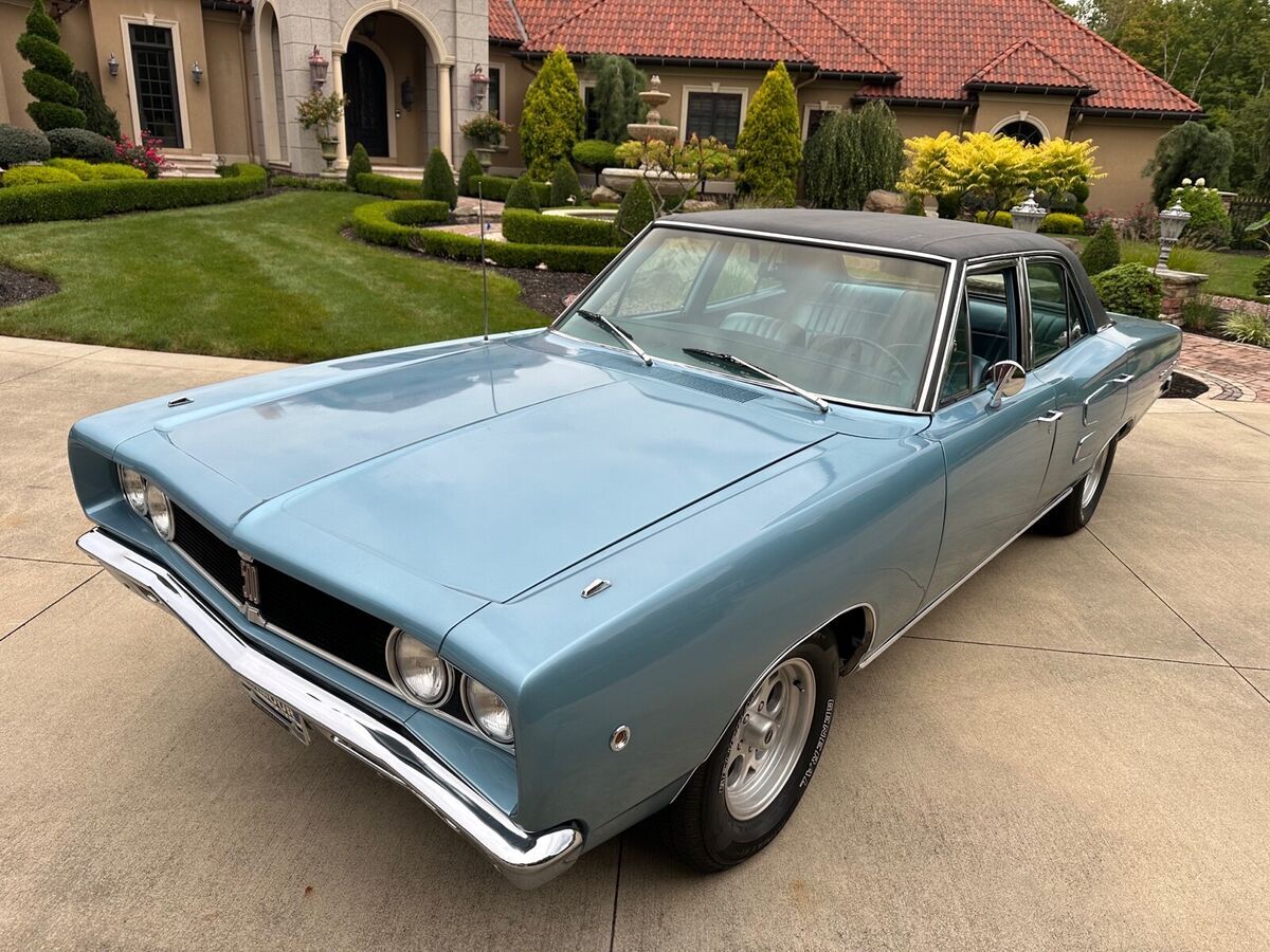 1968 dodge coronet sedan blue rwd automatic